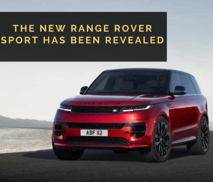 Title image showing an image of the new Range Rover Sport in red and the title "The New Range Rover Sport has been revealed"