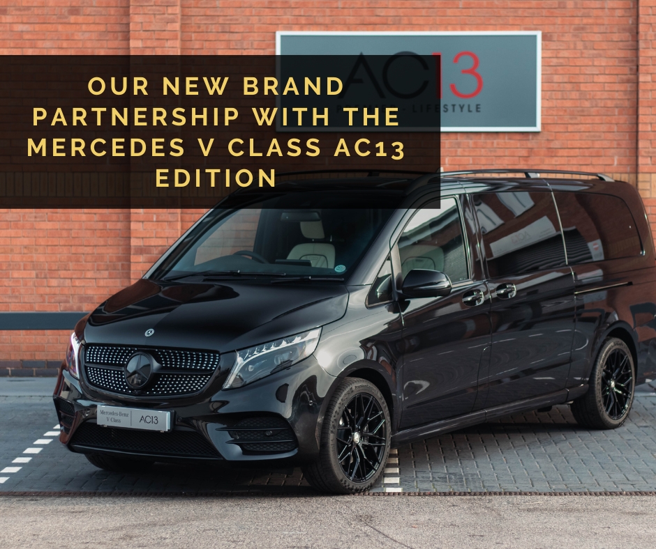 Image of the Mercedes V Class AC13 Edition with blog title overlaid