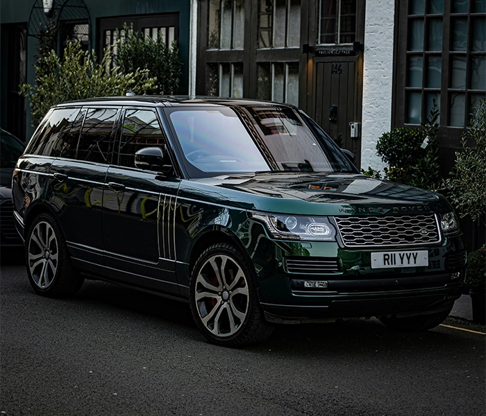 Dark Green Range Rover