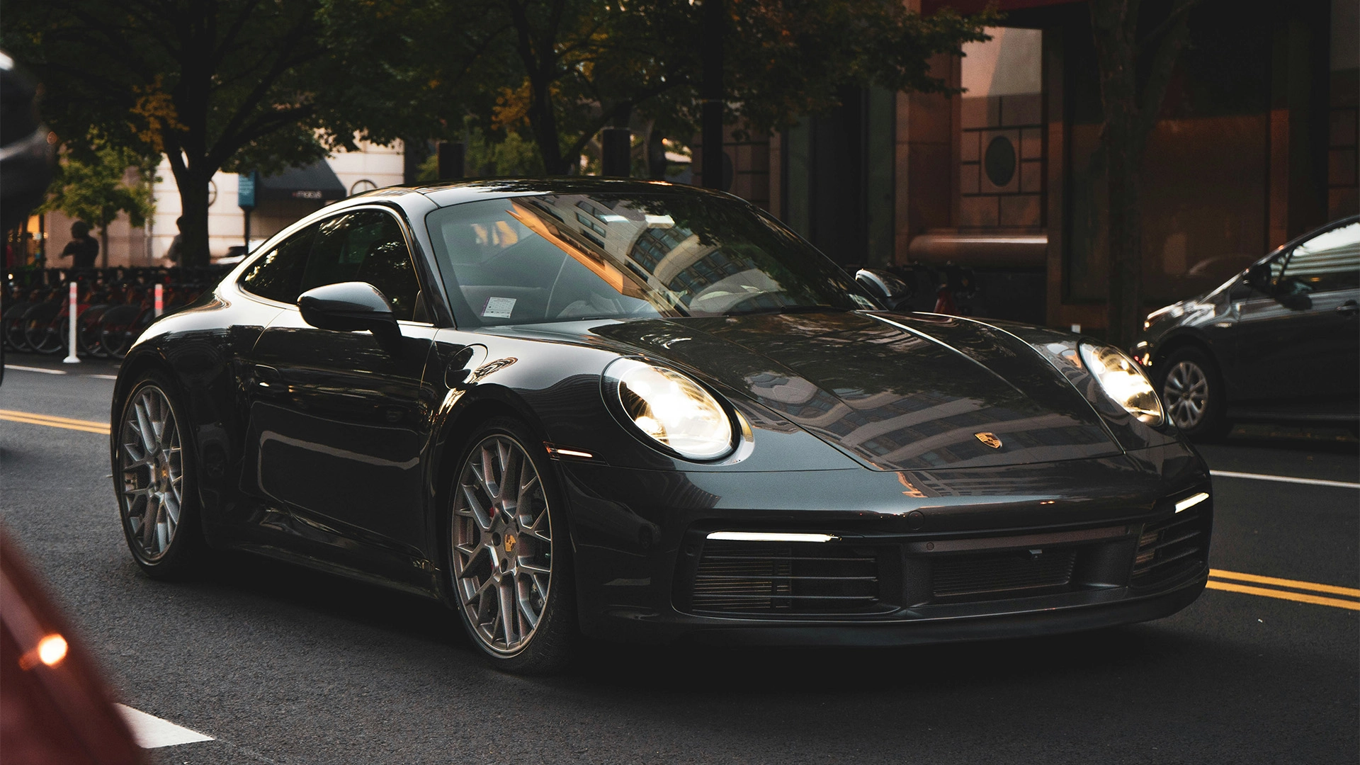 Grey Porsche 911