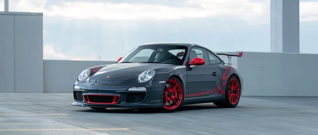 Porsche 997.2 GT3 RS - Grey Black with Red Wheels