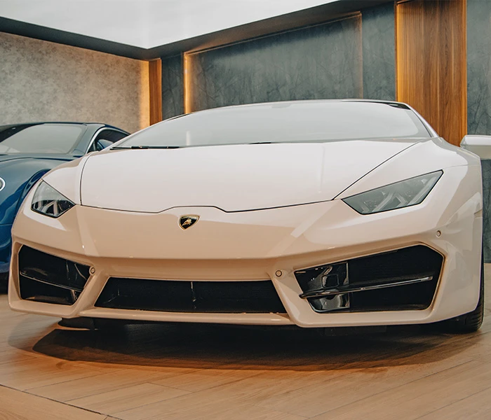 Front view of Lamborghini